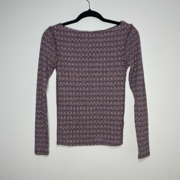 Free People Boat Neck Blouse Style OB938031, Size S, Long Sleeve. - Picture 2 of 6